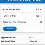 probability calculator lottery
